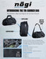The Tri-Carrier Convertible Large Gear Bag - BLACK