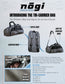 The Tri-Carrier Convertible Large Gear Bag - GRAY