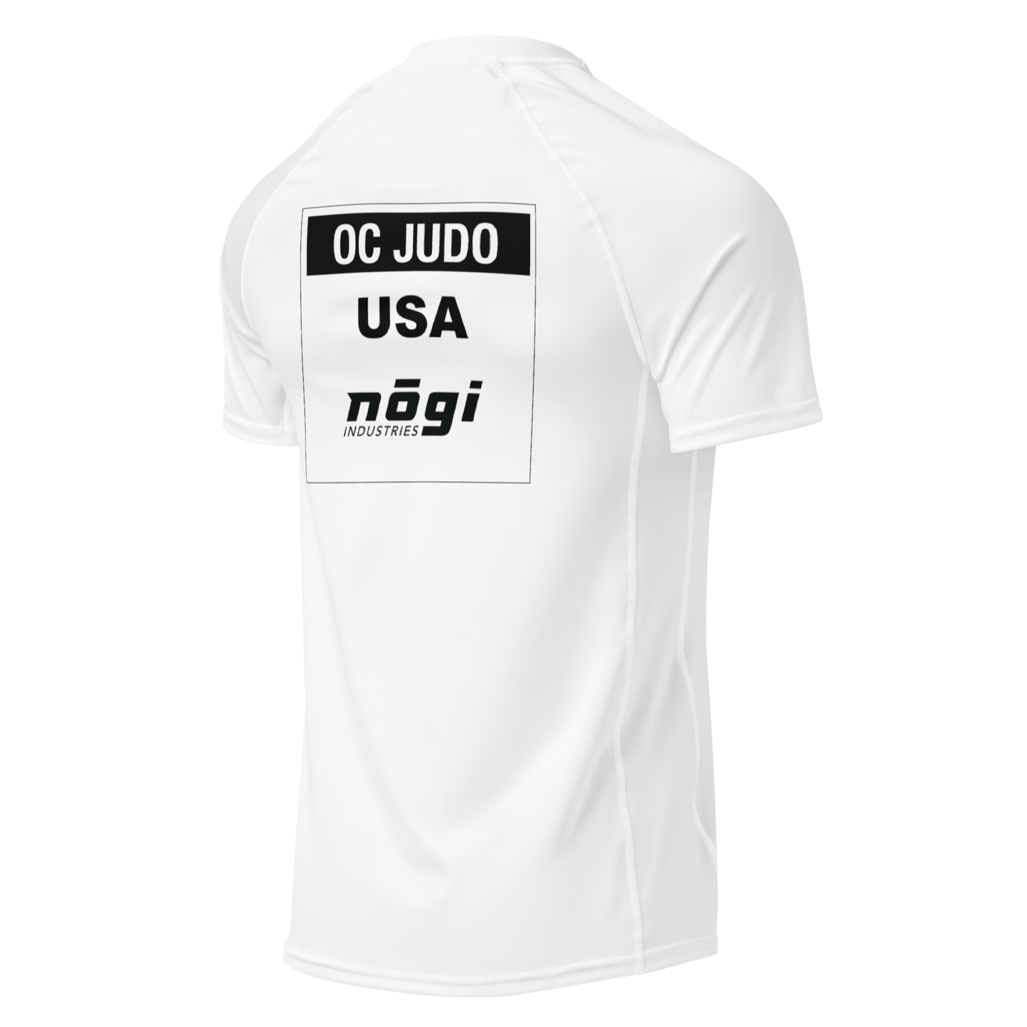 OC Judo ADULT Team Short Sleeve Rashguard - WHITE