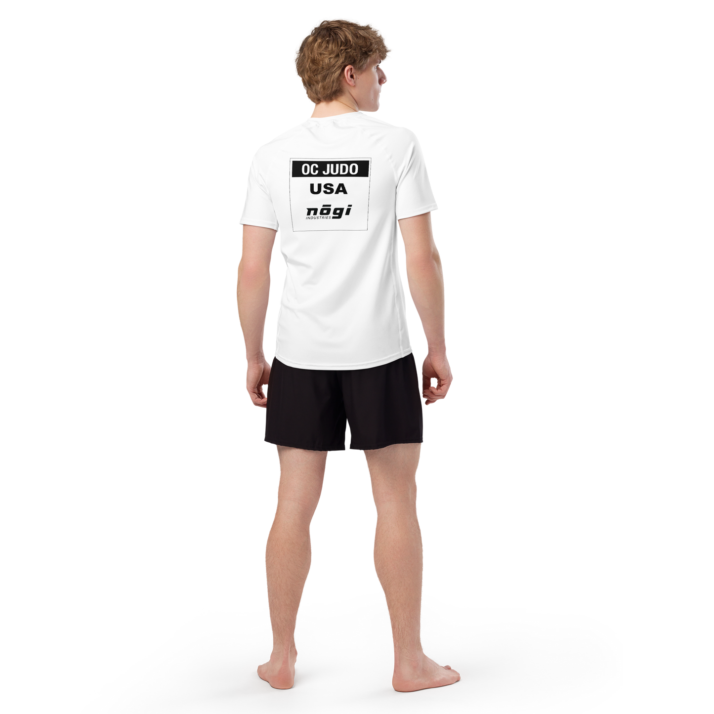 OC Judo ADULT Team Short Sleeve Rashguard - WHITE