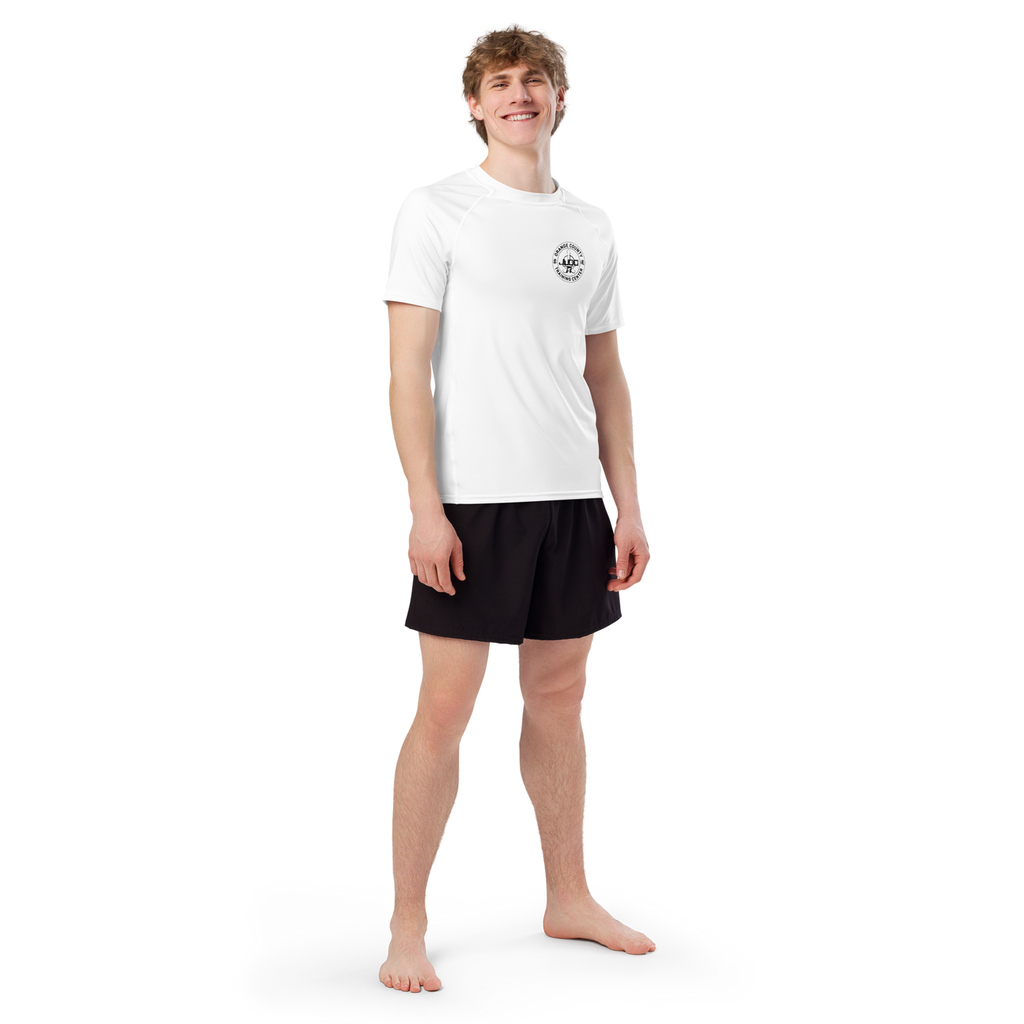 OC Judo ADULT Team Short Sleeve Rashguard - WHITE
