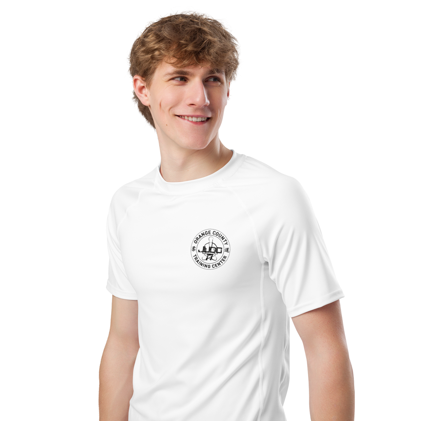 OC Judo ADULT Team Short Sleeve Rashguard - WHITE