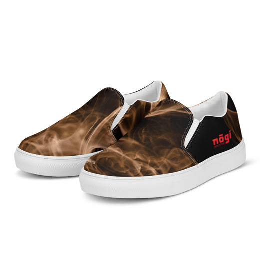 Brown Smoke Men’s Slip-on Canvas Shoes