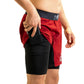 Ghost 7" Premium Lined Grappling Shorts -  Merlot Red Pocket View