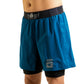 Ghost 7" Premium Lined Grappling Shorts - Ultramarine Blue Left View