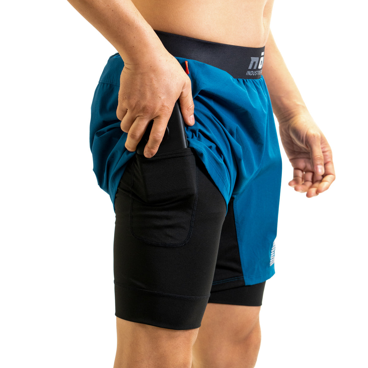 Ghost 7" Premium Lined Grappling Shorts - Ultramarine Blue Pocket View