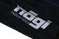 Ghost 5" Premium Lined Grappling Shorts - Obsidian Black Embroidery Detail