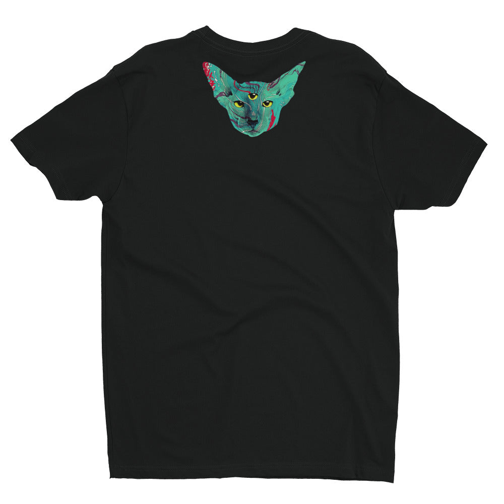 Psychedelic Cat Short Sleeve T-shirt - NoGi USA