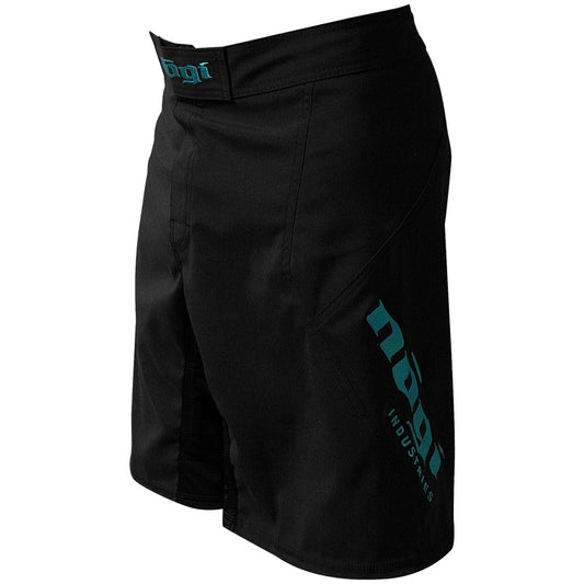 Phantom 3.0 Fight Shorts - Black and Mint by Nogi Industries - MADE IN USA ?? - Limited Edition Left View
