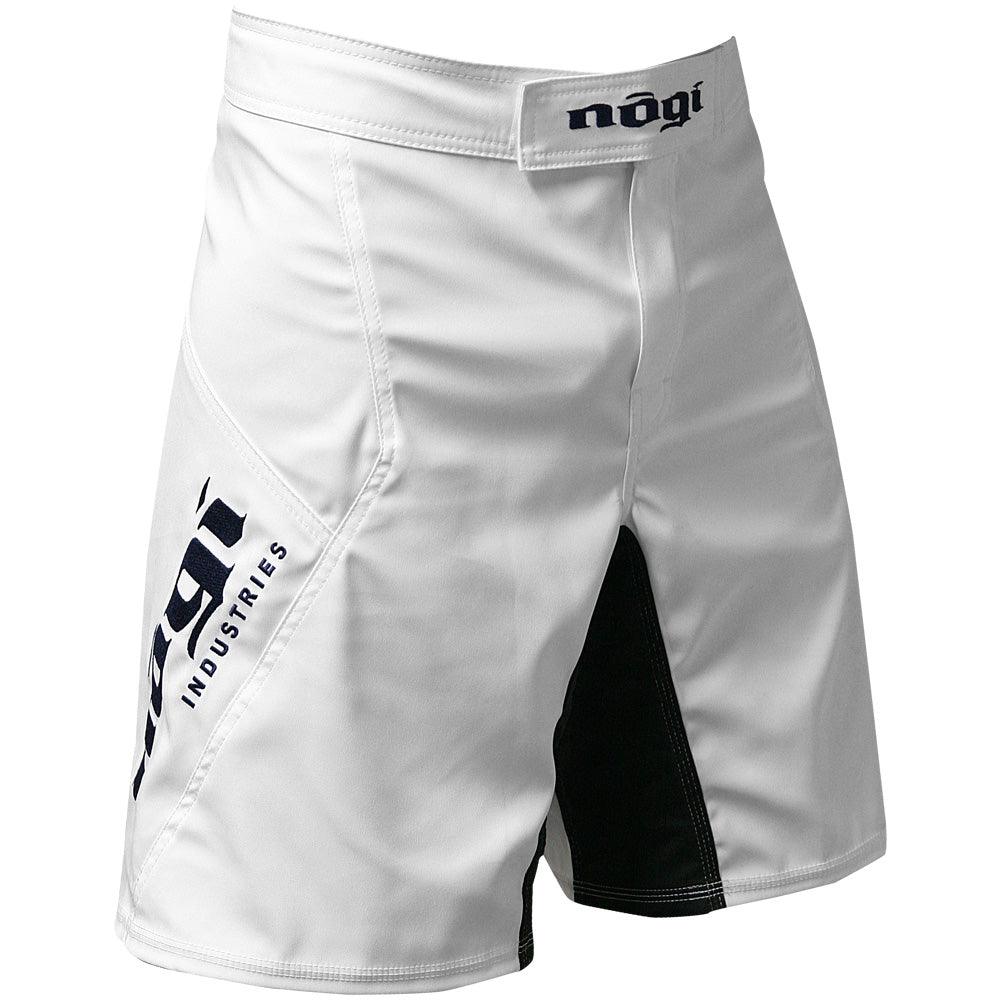 Phantom 3.0 Fight Shorts - White by Nogi Industries - MADE IN USA rear view