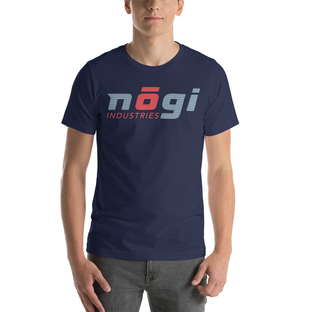 Nogi Industries camiseta unisex de manga corta con líneas azules